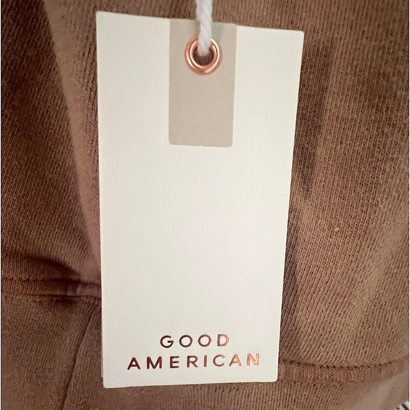 GOOD AMERICAN NWT BOYFRIEND SWEATSHIRT SIZE 4= XL PUTTY - Picture 7 of 10